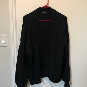 Black Women's Cardigan Sweater